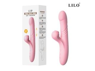 Vibrador de Ponto G e Clitóris com vai e vem - Lilo - Importado