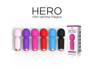 Mini Varinha Mágica Hero Recarregável com 10 modos de vibração - YOUVIBE - Importado