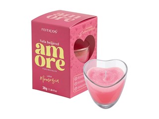 Vela Beijável Amore para Massagem - Sabor Momozin 30g - Feitiços Aromáticos